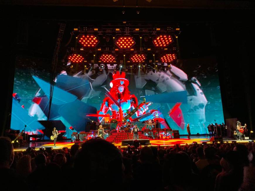 Guns N' Roses is shown at the Colosseum at Caesars Palace during the final leg of the band's "N ...