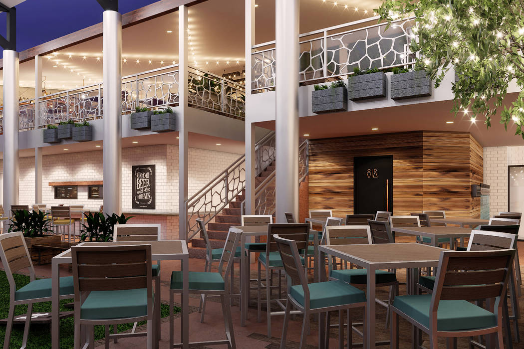 Ellis Island rendering Beer garden first floor. (Ellis Island)