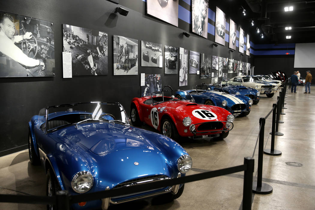 The Shelby Heritage Center in Las Vegas Thursday, Oct. 31, 2019. Car racing and car making lege ...