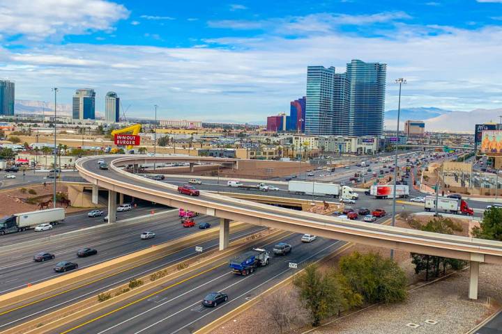 The Interstate 15, Tropicana Avenue interchange, seen here on Jan. 31, 2019, is set for a $200 ...