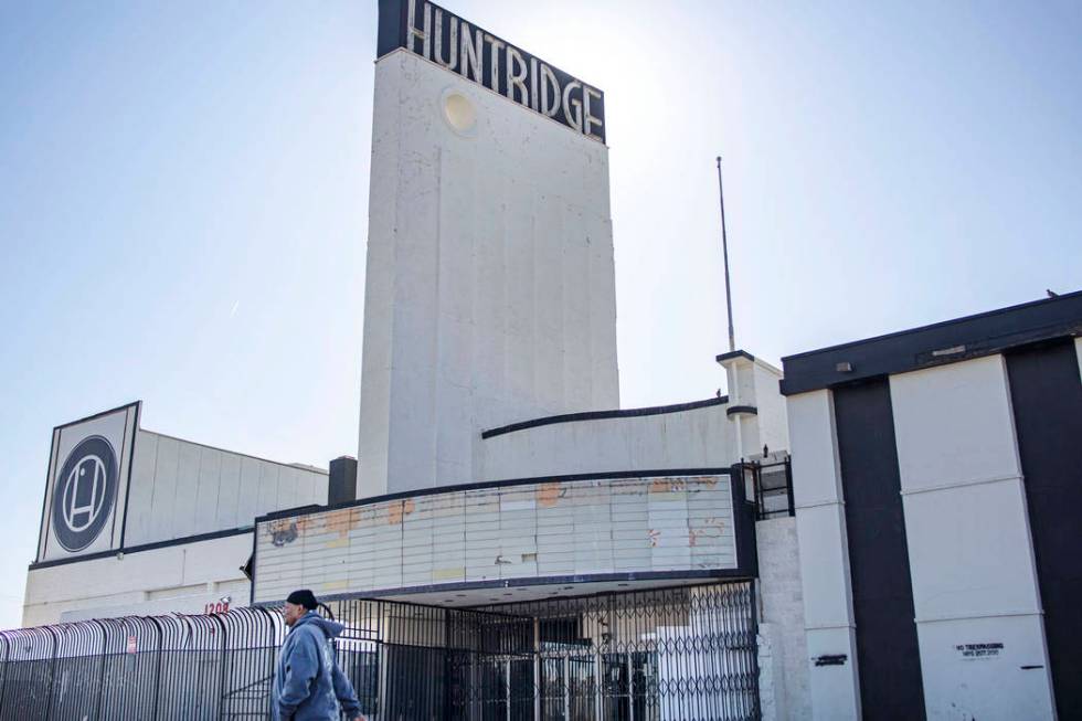 The site of the former Huntridge theater at 1208 E. Charleston Boulevard in Las Vegas on Thursd ...