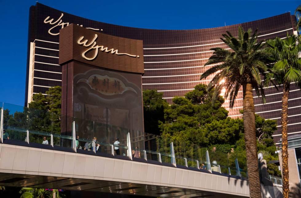 A view of Wynn Las Vegas in Las Vegas on Thursday, Aug. 15, 2019. (Chase Stevens/Las Vegas Revi ...