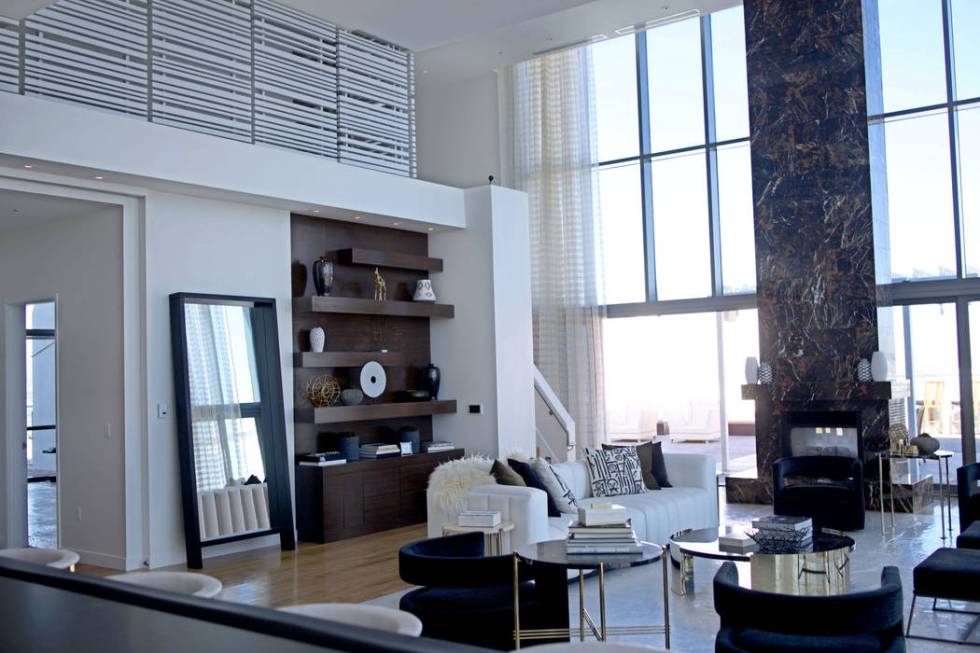 The Palms Place penthouse in Las Vegas, owned by Phil Maloof, is under renovation after Maloof ...