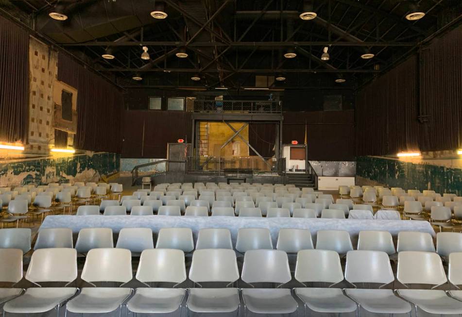 The historic Huntridge Theater photographed on Thursday, Oct. 31, 2019, in Las Vegas. (David Gu ...