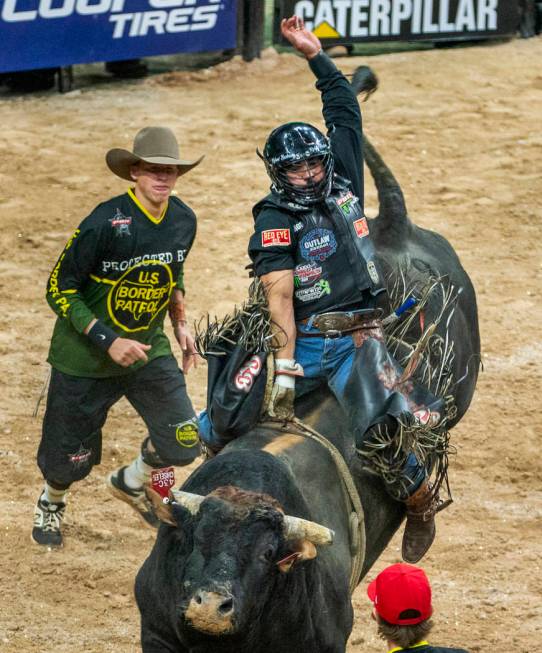 Rubens Barbosa sets the high score for the day atop of Chiseled during the Fourth day of the PB ...