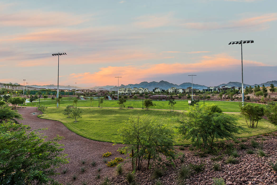 Sagemont Park in Summerlin Centre spans nearly 10 acres. (Summerlin)