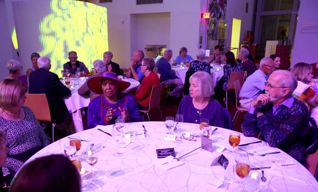 Donna Perkins, from left, Georgie Rucker, Mitzie Hiegel, 67, and Larry McAlister, 80, all of La ...