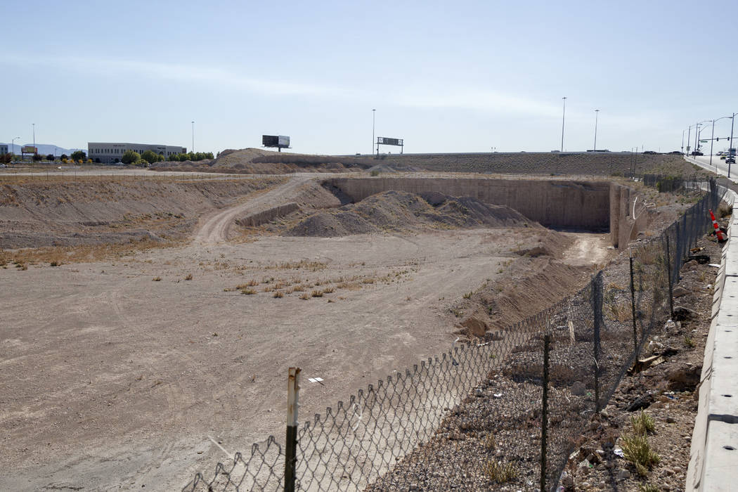 Vacant land at the southeast corner of Sunset Road and Durango Drive in Las Vegas, Thursday, No ...