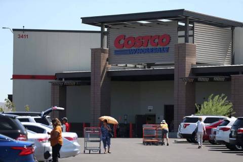 Costco at the St. Rose Square retail center in Henderson. (Erik Verduzco / Las Vegas Review-Jou ...
