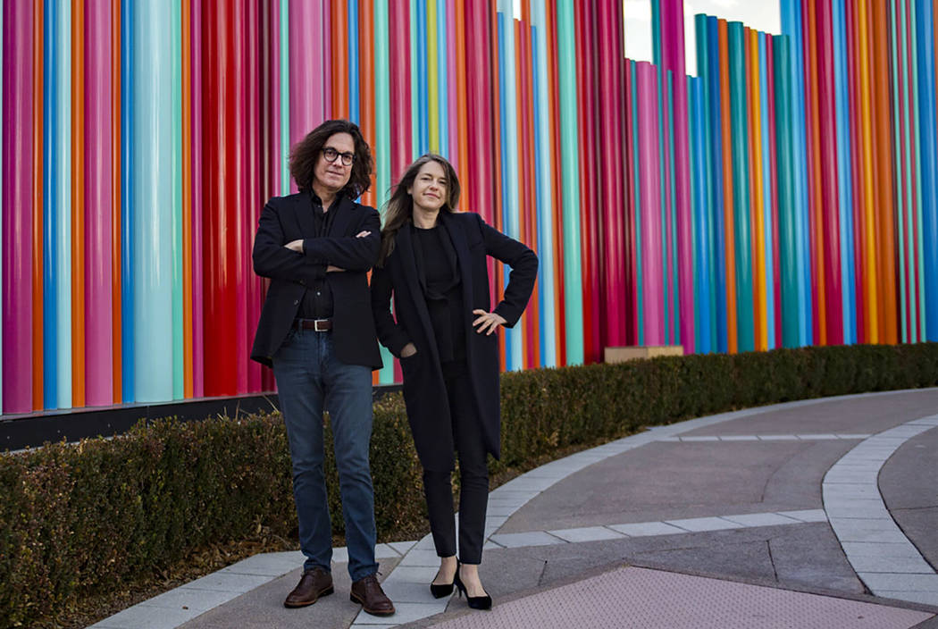 David Walker, the CEO of the Nevada Museum of Art, and Heather Harmon, the deputy director of t ...