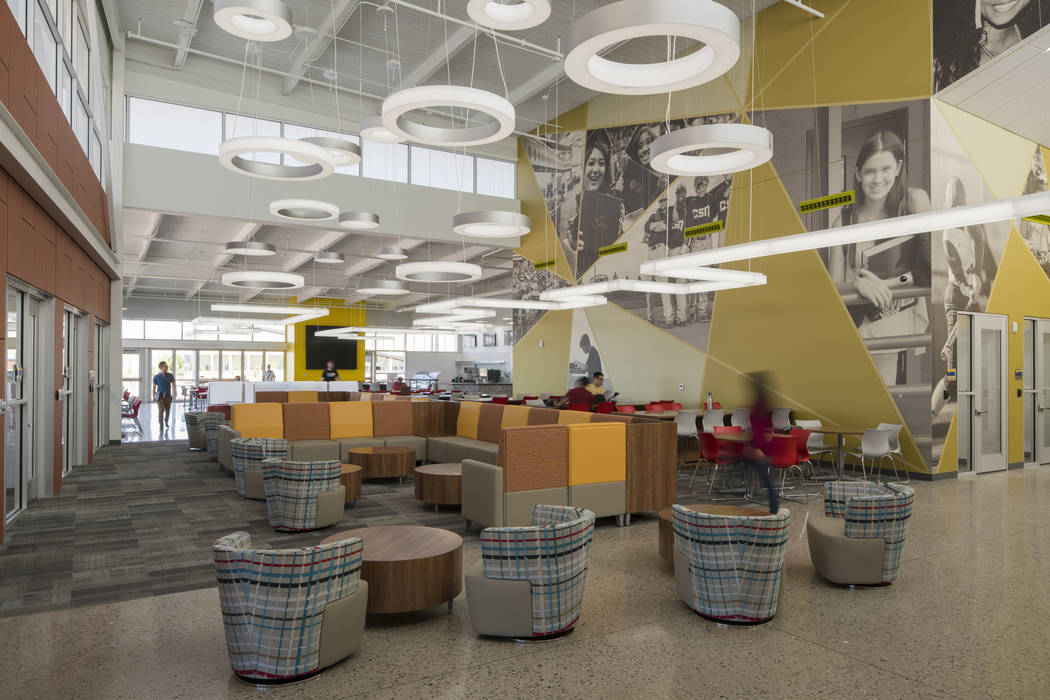 The interior of the student union building at the College of Southern Nevada's Henderson campus ...