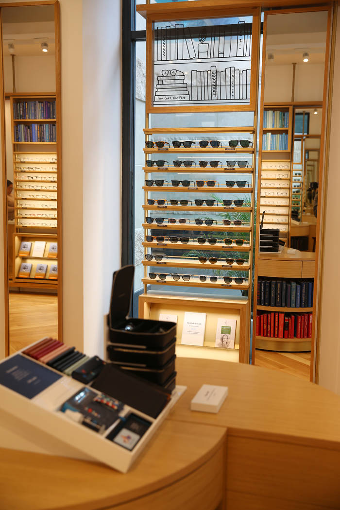 Inside the new Warby Parker store in Downtown Summerlin in Las Vegas, Thursday, Nov. 14, 2019. ...