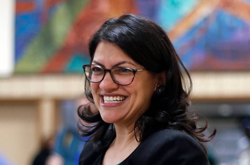 Rashida Tlaib of Michigan. (AP Photo/Paul Sancya)