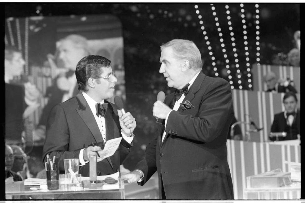 The 15th annual Jerry Lewis Muscular Dystrophy telethon in 1980 ran for 21 1/2 hours at the Sah ...