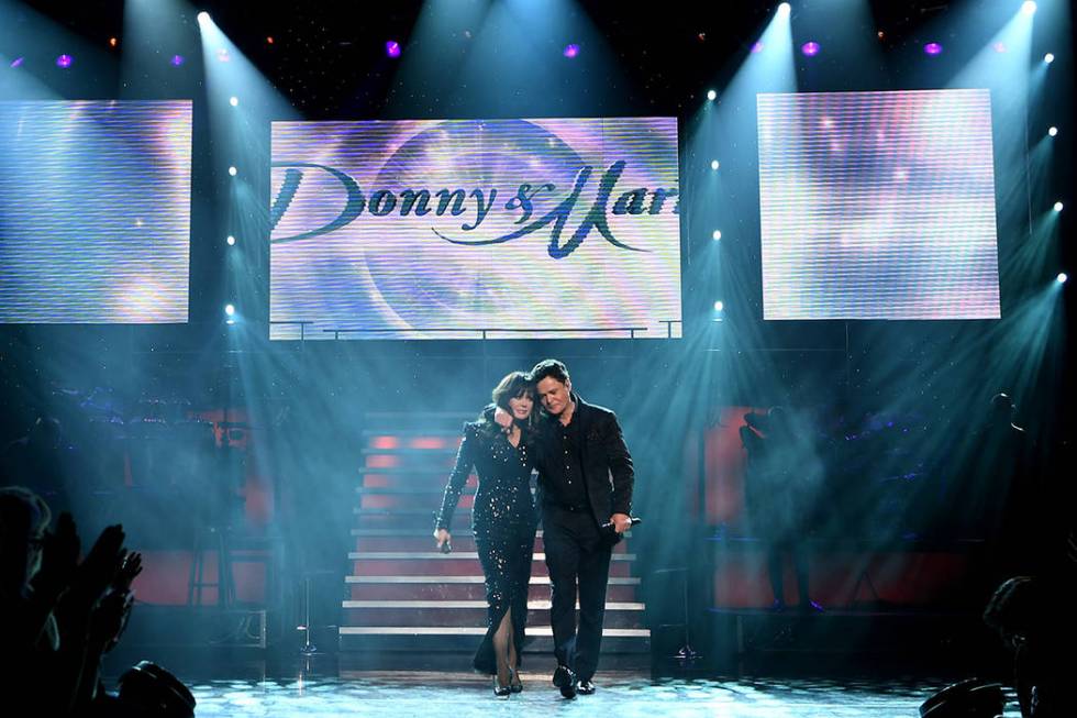 Donny & Marie Osmond during their final performance at Flamingo Las Vegas on November 16, 2019 ...