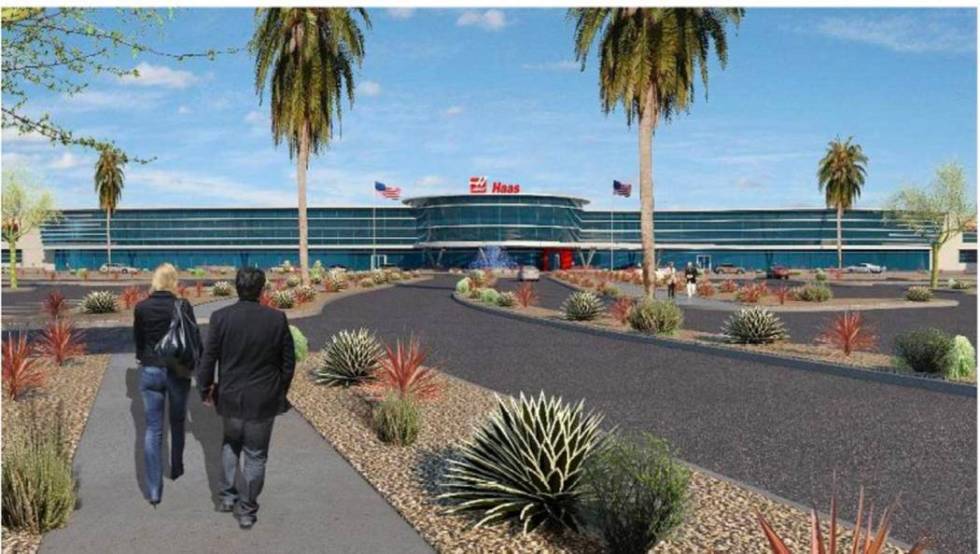 Haas Automation plans to build a manufacturing facility in Henderson, a rendering of which is s ...