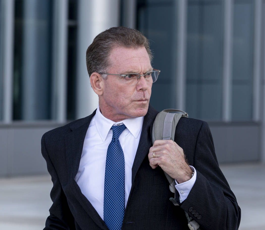 Douglas Haig leaves the Lloyd George U.S. Courthouse after pleading guilty on Tuesday Nov. 19, ...