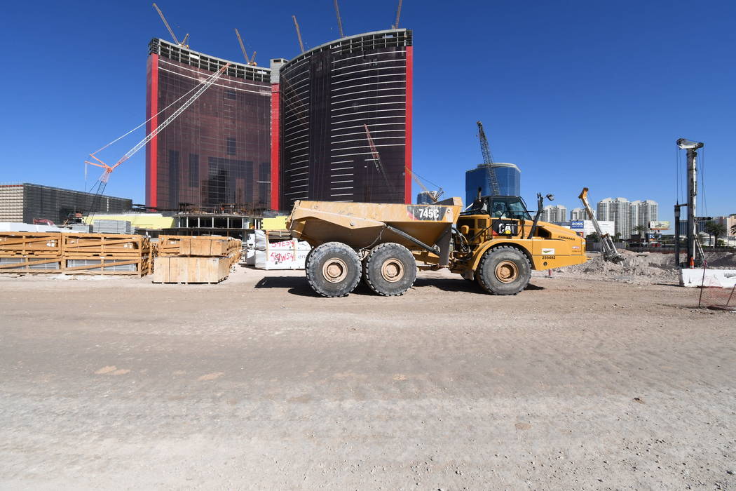 Construction continues on Resorts World Las Vegas. (Courtesy Resorts World Las Vegas)