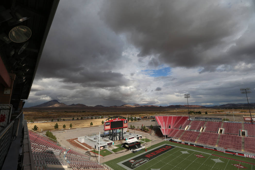 Sam Boyd Stadium in Las Vegas, Thursday, Nov. 21, 2019. (Erik Verduzco/Las Vegas Review-Journal ...