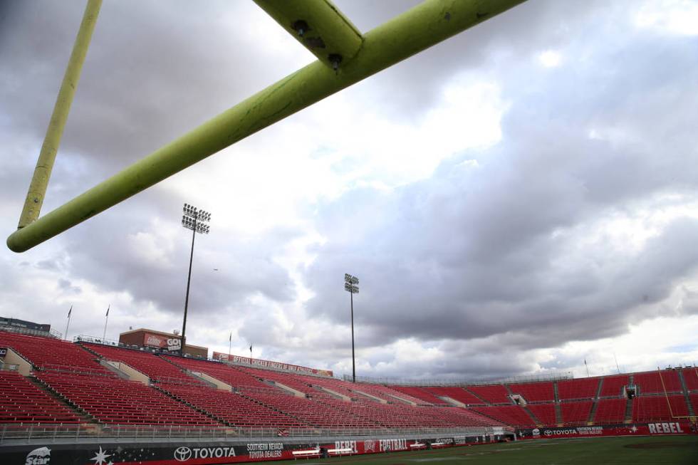 Sam Boyd Stadium in Las Vegas, Thursday, Nov. 21, 2019. (Erik Verduzco/Las Vegas Review-Journal ...