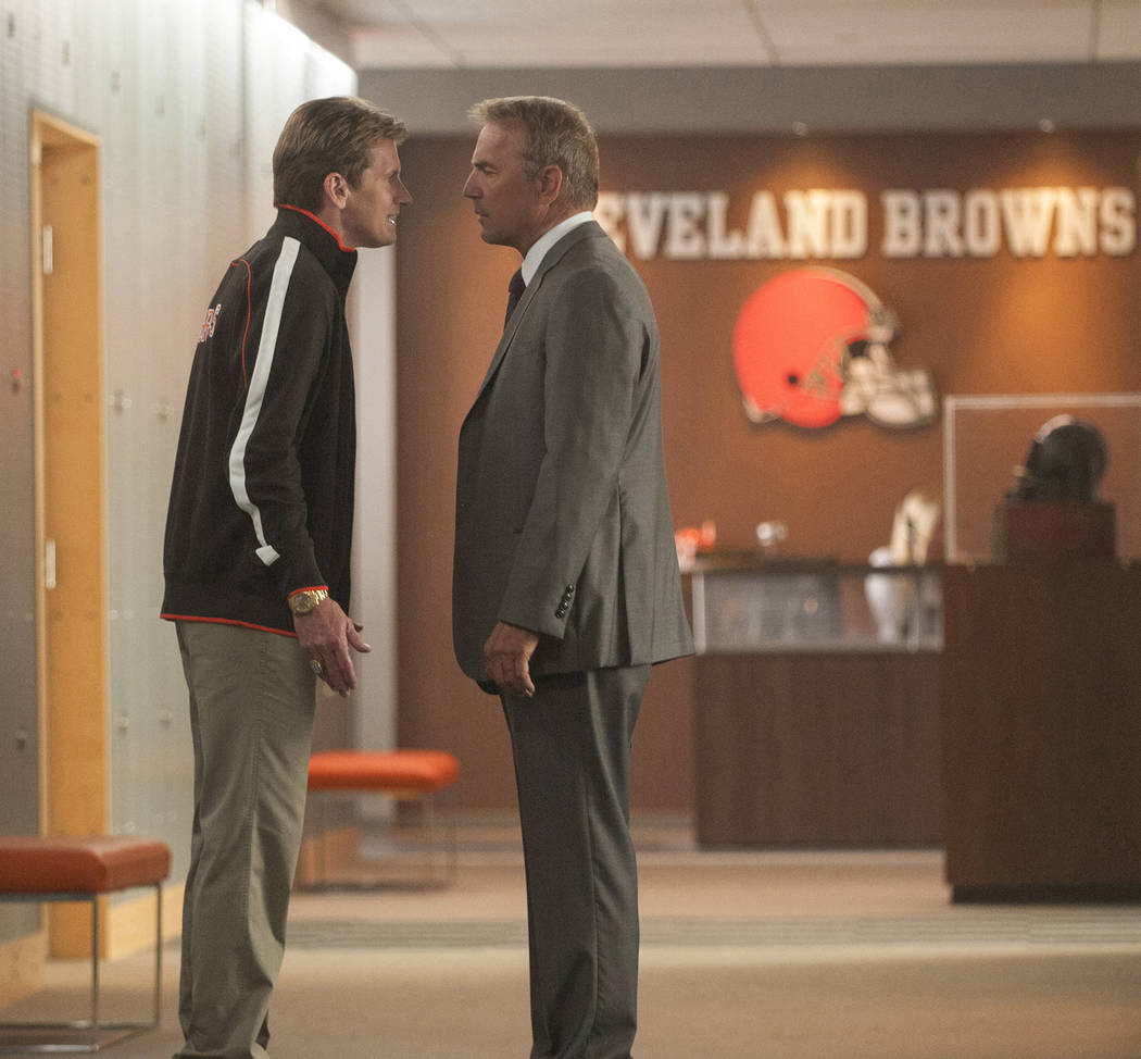 Denis Leary and Kevin Costner star in “Draft Day,” with Costner as the Cleveland Browns’ ...