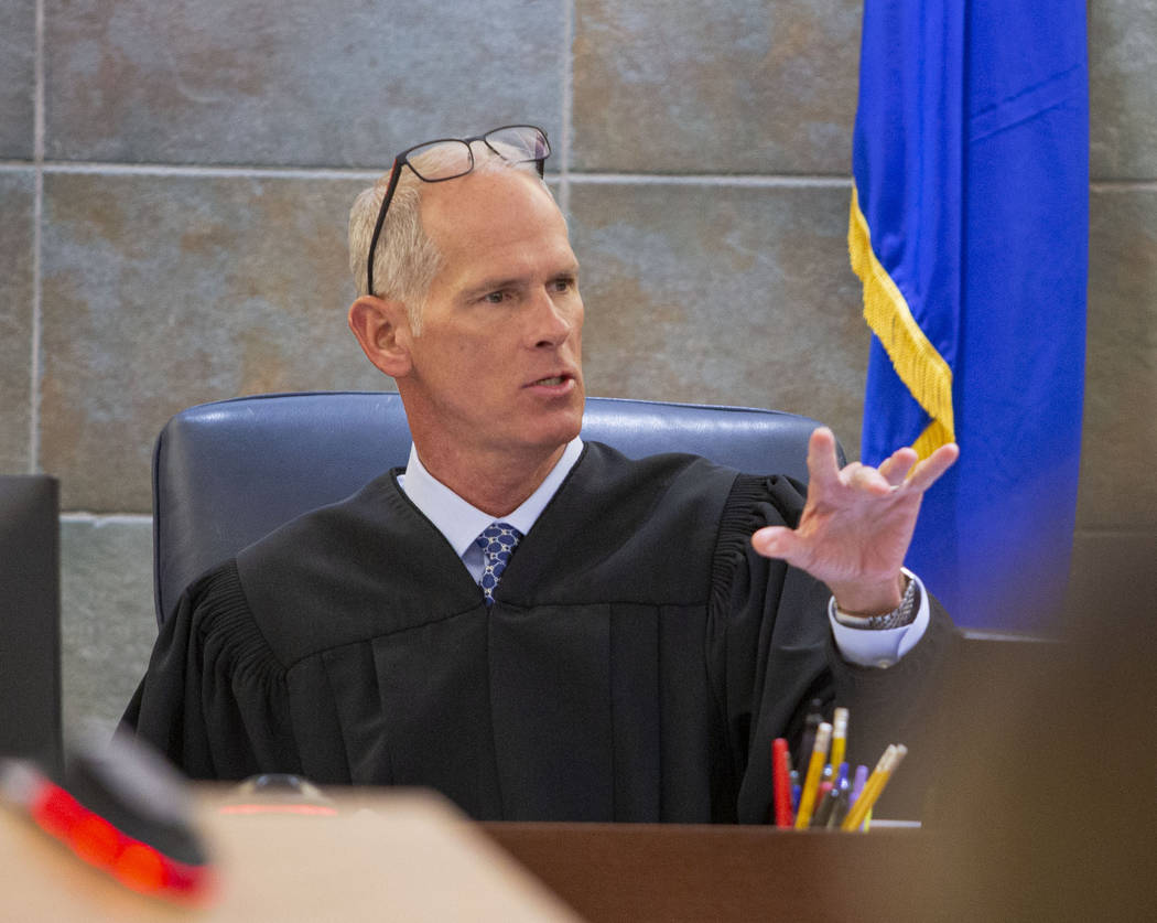 Judge Douglas Herndon presides over a hearing for a new trial for Kody Harlan and Jaiden Caruso ...