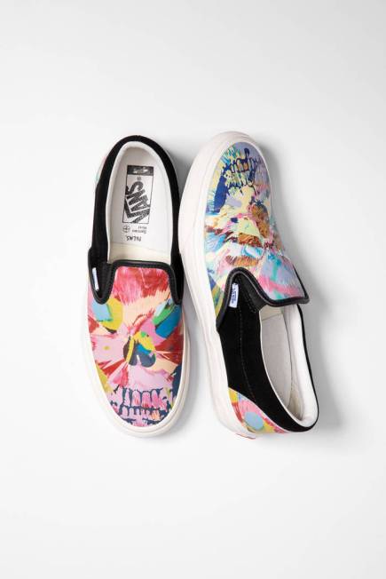 Damien Hirst's motifs are featured in a new Vault by Vans shoe line in a partnership with the P ...