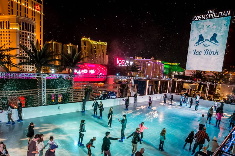 After gliding around the rink at the The Cosmopolitan of Las Vegas' Boulevard Pool, warm up at ...