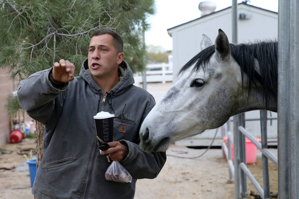 Evertt Rogers, barn manager at Signature Farm, talks about a plane crash in the near Gass Peak ...