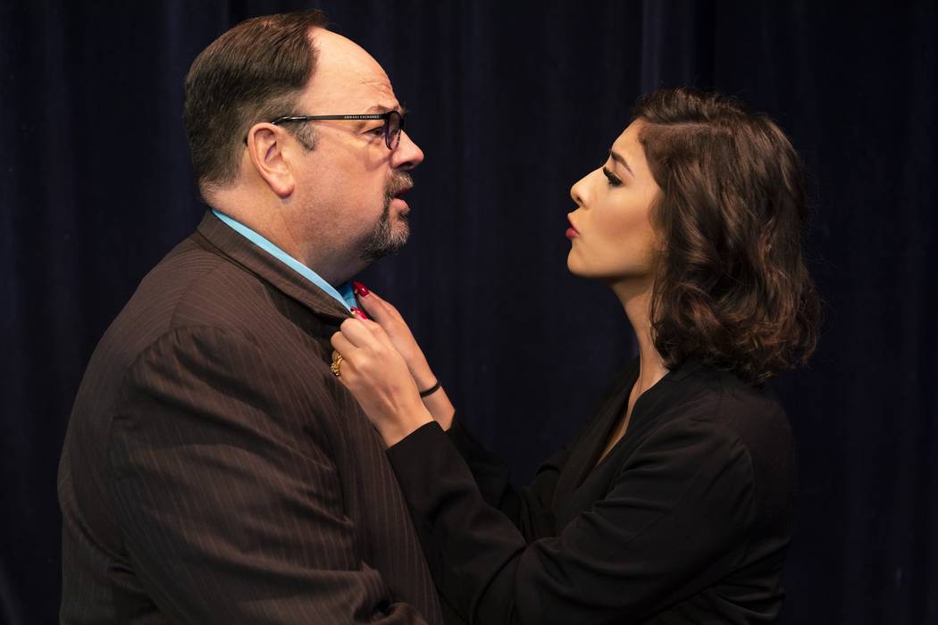 Dave Elliott and Diana Martinez in Las Vegas Little Theatre's "The Portuguese Kid." (km2creativ ...