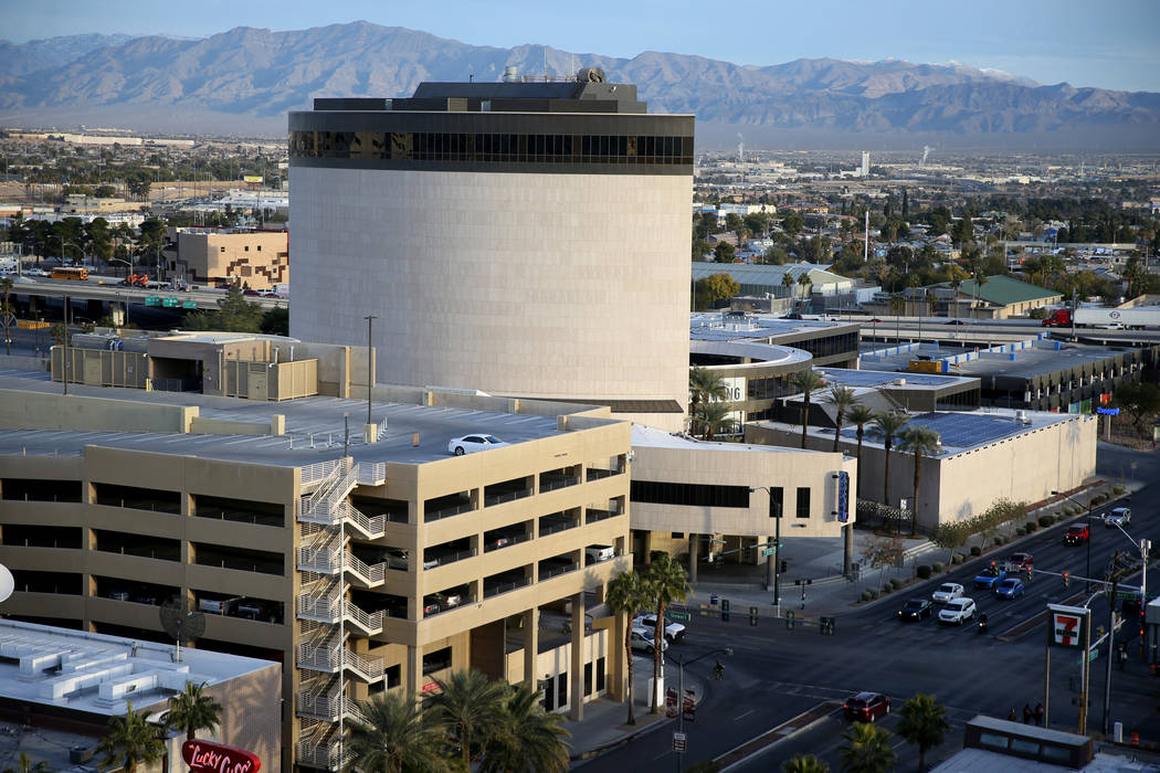 Zappos headquarters in downtown Las Vegas on Cyber Monday, Dec. 2, 2019. K.M. Cannon Las Vegas ...