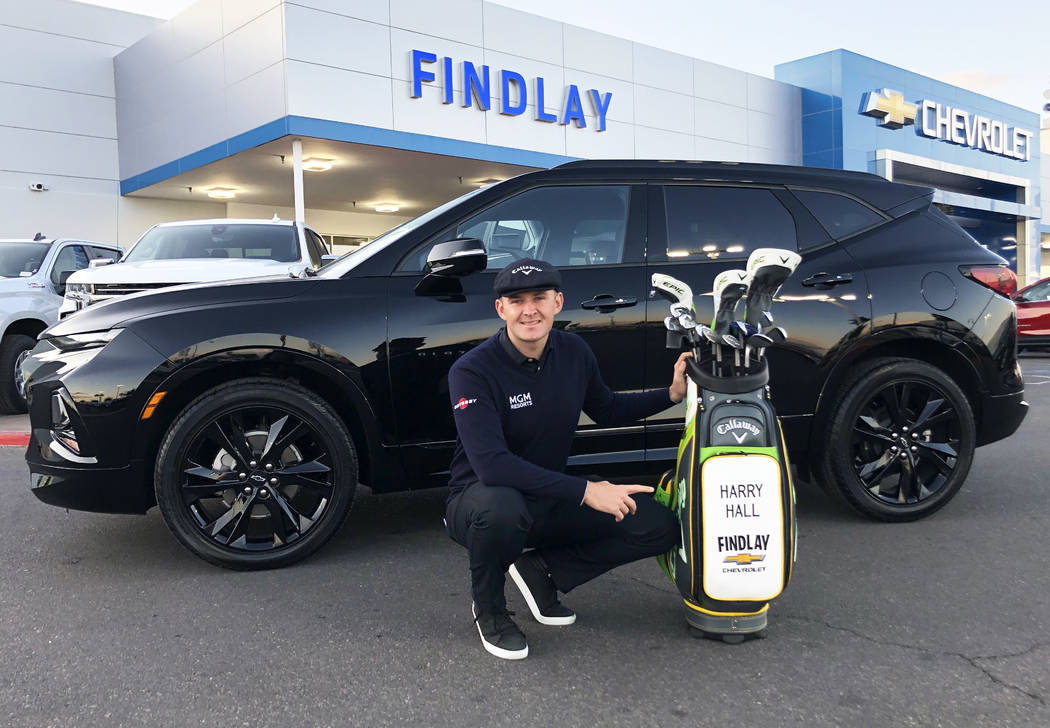 UNLV graduate and professional golfer Harry Hall now drives a 2020 Chevrolet Blazer. (Findlay)