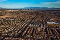 Neighborhoods in the southeast area of the city during an aerial photo taken on Wednesday, Oct. ...