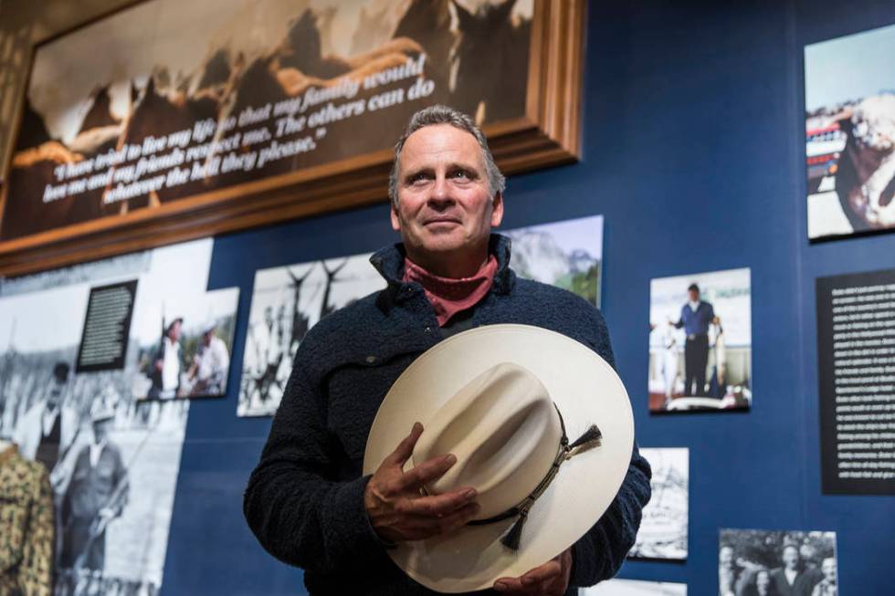 Ethan Wayne, from Newport Beach, Calif., son of movie icon John Wayne, at the "John Wayne: ...