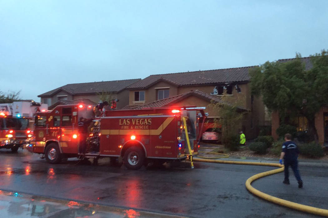 Firefighters put out a fire on Wednesday, Dec. 4, 2019, at a home on the 6500 block of Taylor C ...