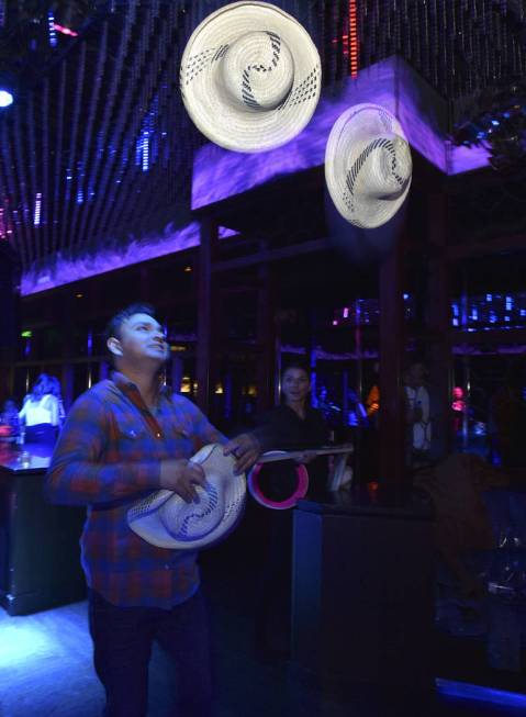 Rolando Bells performs during the WNFR Party With Abandon at the Ling Ling Club in Hakkasan Las ...