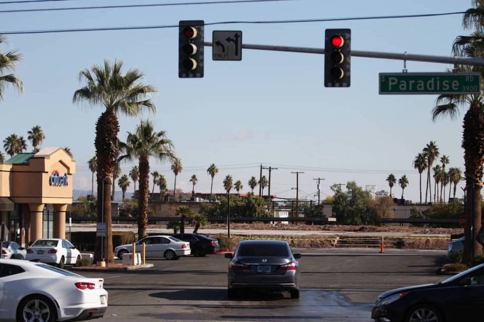 The now-empty site where an office complex burned down earlier this year at The Park At 3900, 3 ...