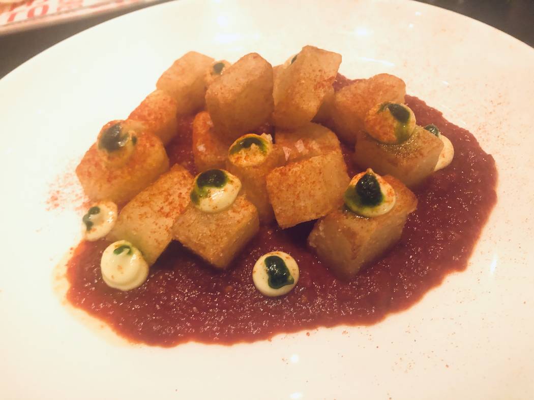 Patatas bravas is served at Jaleo in The Cosmopolitan of Las Vegas. (Al Mancini)