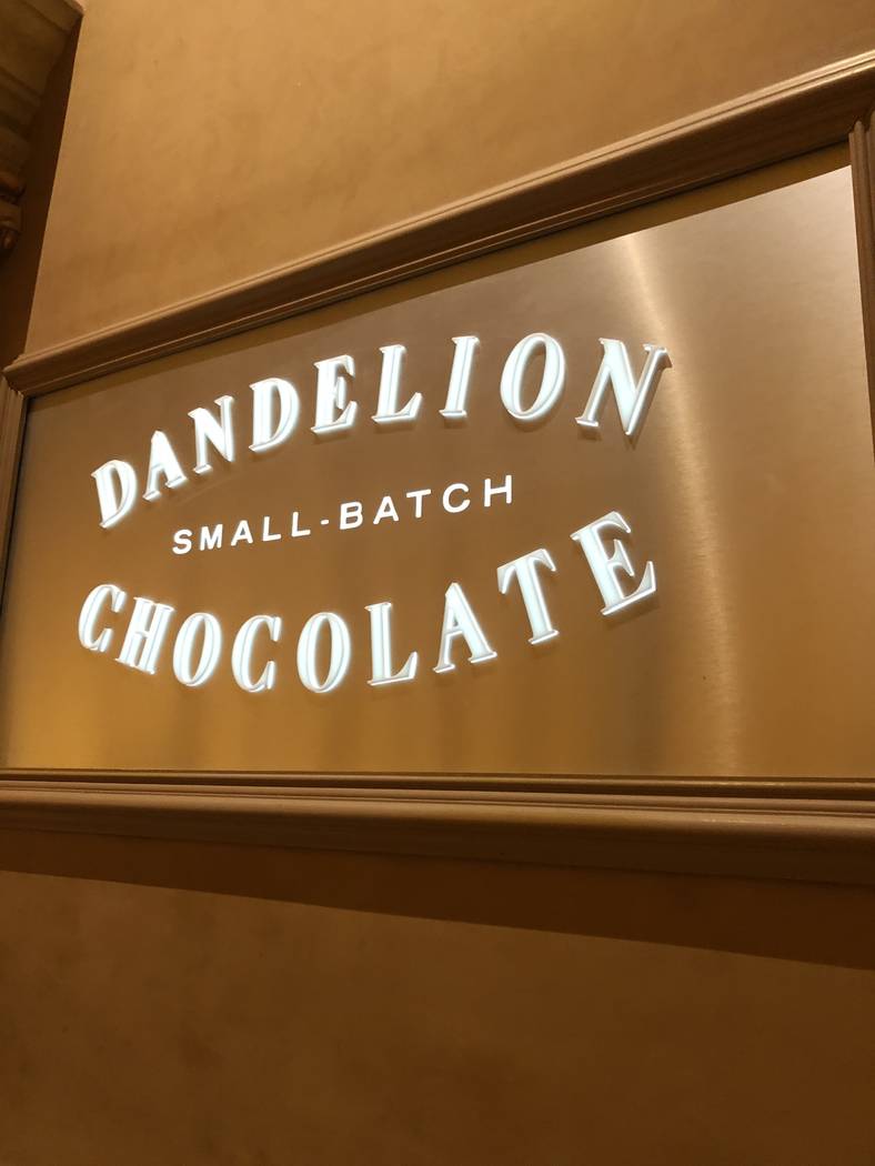 Dandelion Chocolate opens Saturday at The Venetian (Al Mancini)