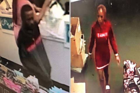 Las Vegas police are looking for two people who carried out a robbery in early November. (Las V ...