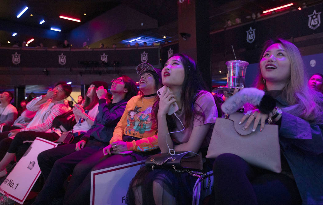 The audience is riveted while watching the League of Legends All-Star Event on Saturday, Dec. 7 ...