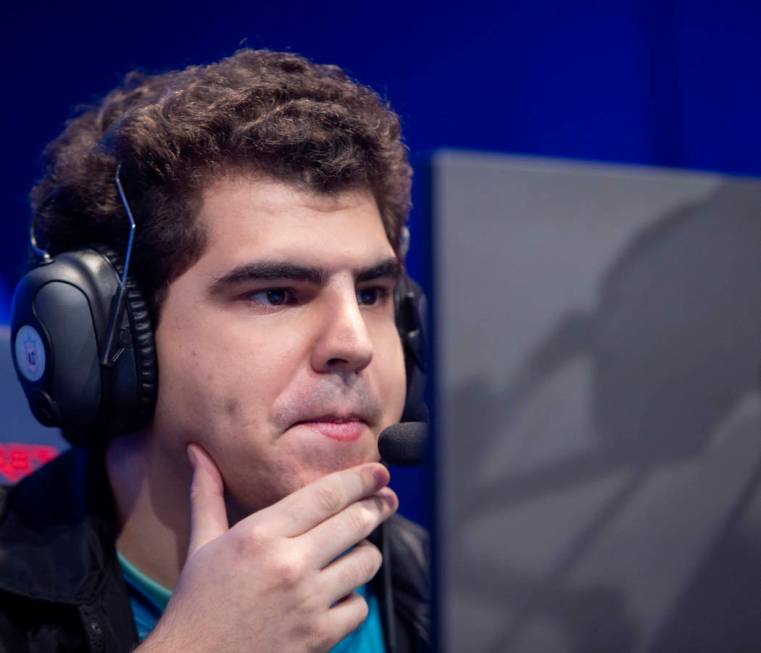 Gabriël Rau, known as "Bwipo" when he plays League of Legends, concentrates befo ...