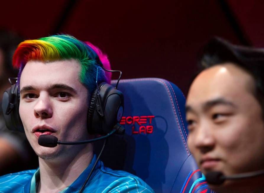Jackson Pavone, known as "Pabu" when he plays League of Legends, left, and his partne ...