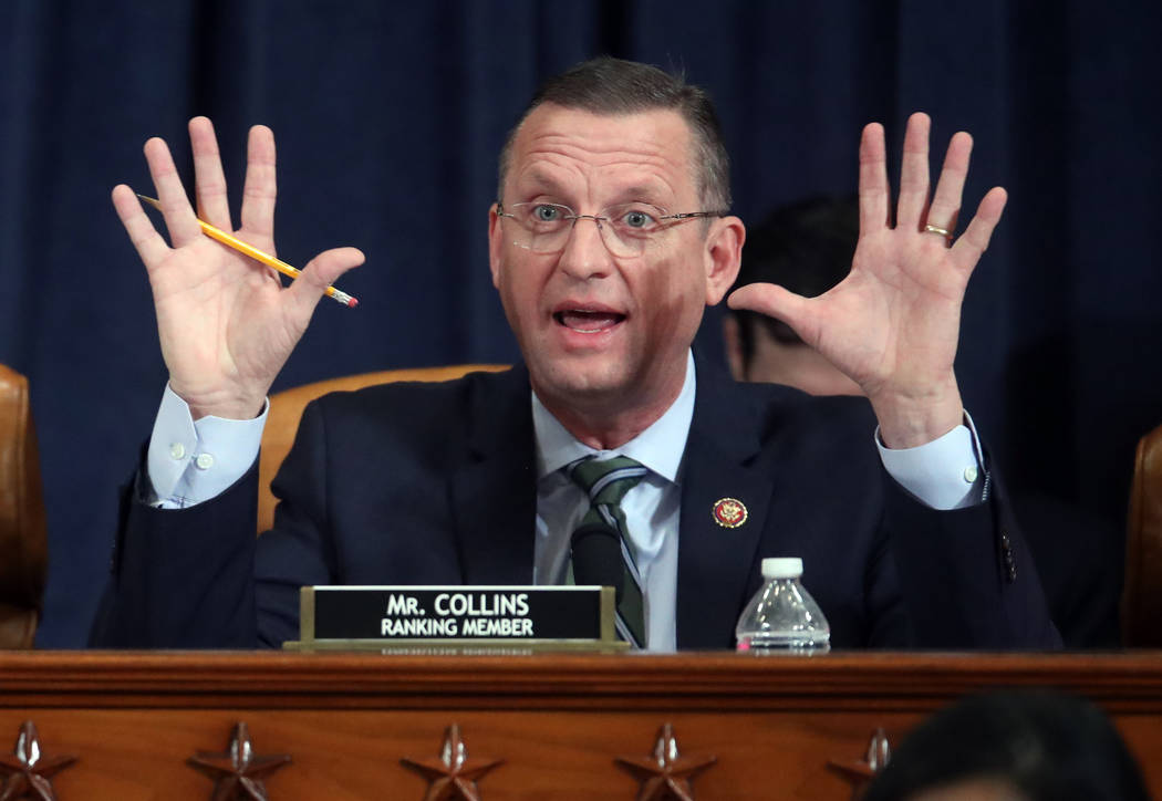 House Judiciary Committee ranking member Rep. Doug Collins, R-Ga., speaks as the House Judiciar ...