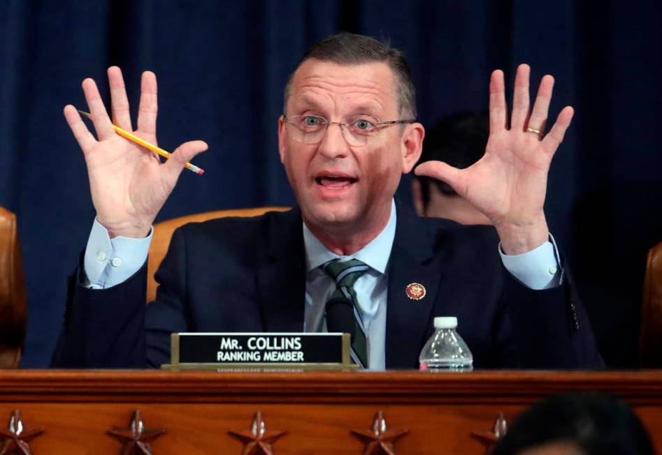 House Judiciary Committee ranking member Rep. Doug Collins, R-Ga., speaks as the House Judiciar ...