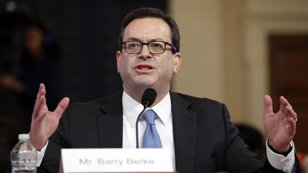 Democratic staff attorney Barry Berke testifies as the House Judiciary Committee hears investig ...