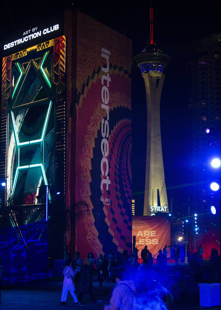 The first night of Intersect Festival is underway on Friday, Dec. 6, 2019, in Las Vegas. (Ellen ...
