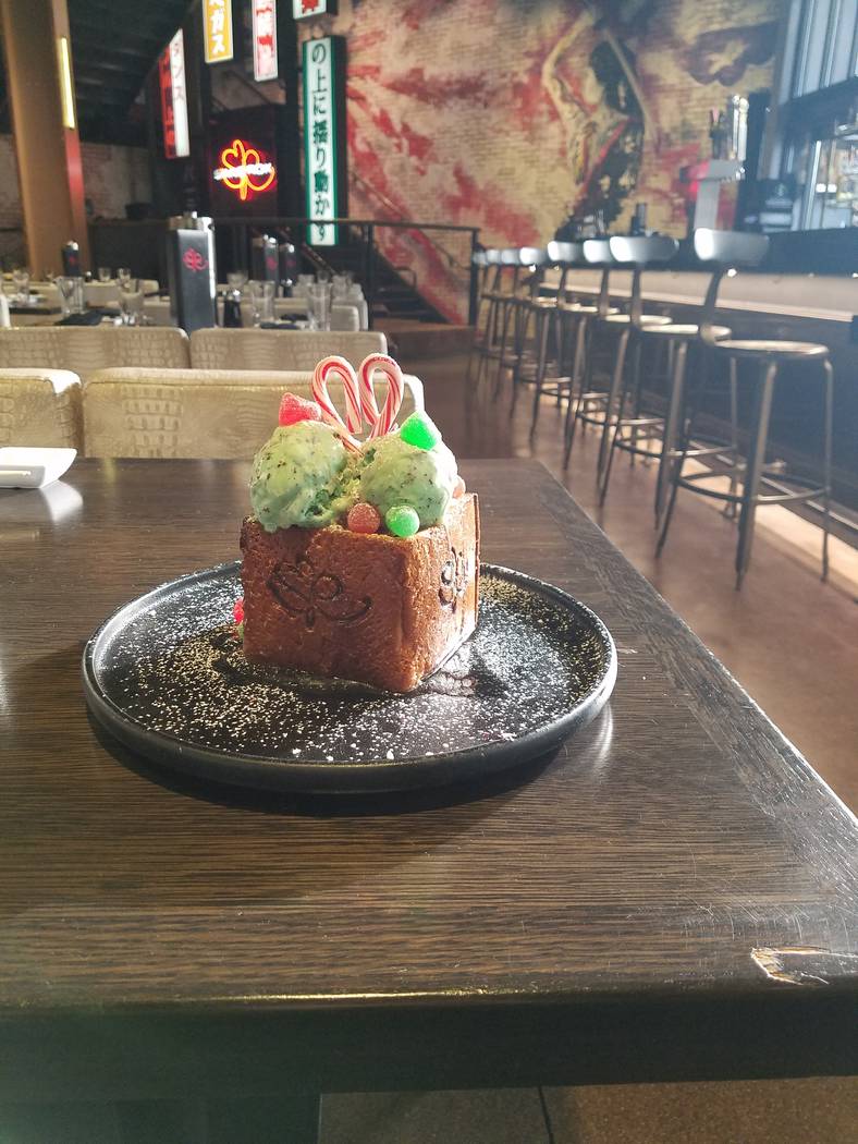 Holiday Honey Toast at Sake Rock (Heidi Knapp Rinella Las Vegas Review-Journal)