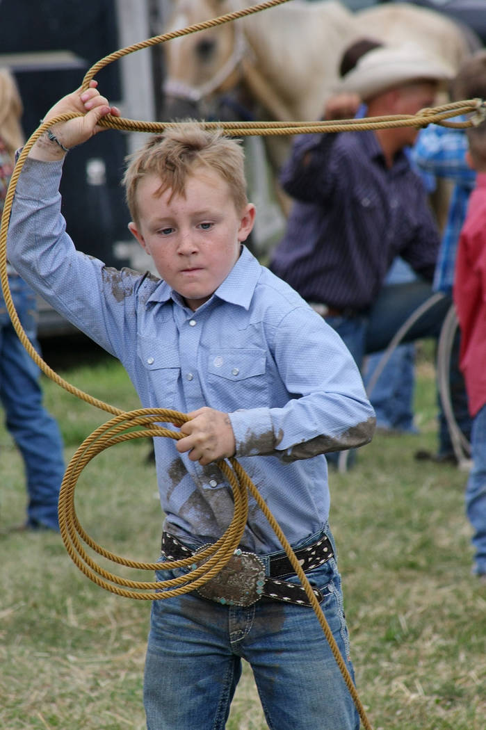 Max Henderson competes in dummy roping event on Aug. 3, 2019. Max died practicing roping in Sep ...