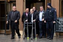 Harvey Weinstein leaves court following a hearing, Wednesday, Dec. 11, 2019 in New York. Weinst ...